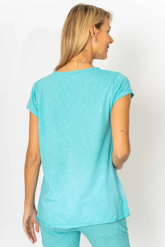 Short Sleeve Shell-Button T-Shirt