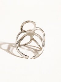 Silver Floral Ring