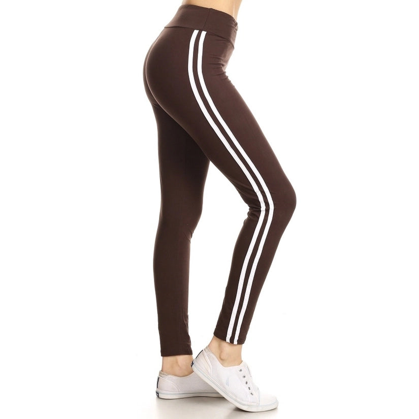 Buttery Soft Side Striped Leggings