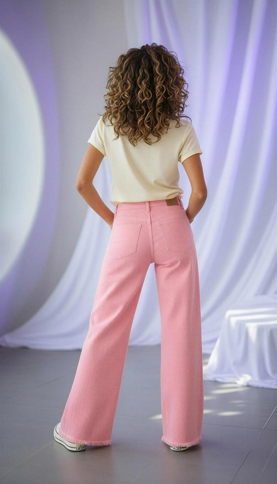 Pink Denim Pants