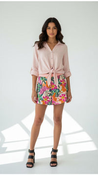 Linen Tie Top
