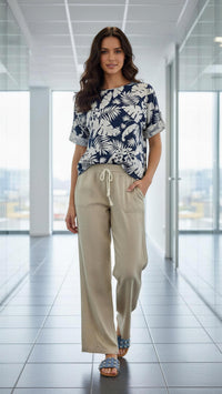 Tropical Gauze Top