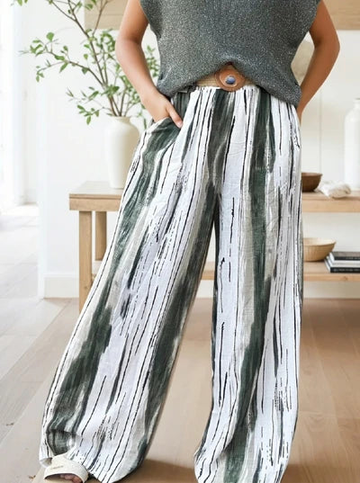 Linen Pants With Belt